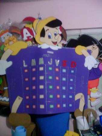 calendarios de pinocho para las escuelas